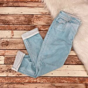 Chico's Platinum Cuffed Cropped Jeans Size 0/S/4